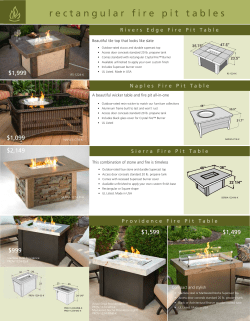 rectangular fire pit tables