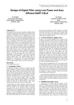 Design of Digital Filter using Low Power and Area Efficient SQRT