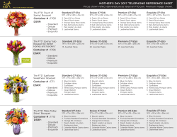 mother`s day 2017 telephone reference sheet