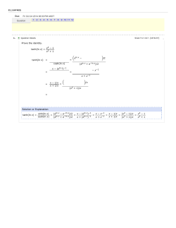 Question 1 2 3 4 5 6 7 8 9 10 11 12 Due: Fri Oct 24 2014 06:00 PM