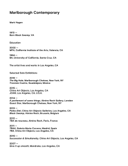 Press - Marlborough Contemporary