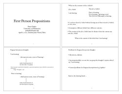 First-Person Propositions