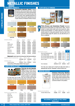 metallic finishes