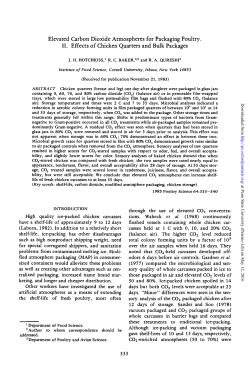 Elevated Carbon Dioxide Atmospheres for Packaging