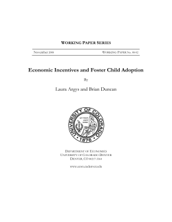 Figure 2: Foster Care and Adoption Subsidies in Four Selected States