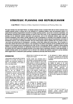 strategic planning and republicanism