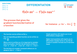 Differentiation