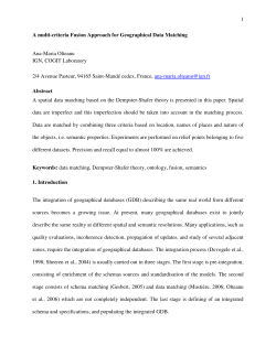 1 A multi-criteria Fusion Approach for Geographical Data Matching