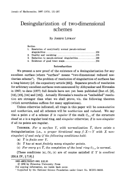Desingularization of two-dimensional schemes