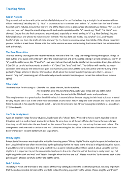 Teaching Notes