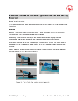 Corrective activities for Four Point Opposite/Same Side Arm and Leg