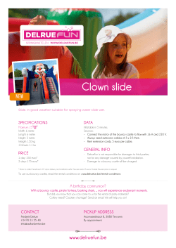 Clown slide - Delrue Fun