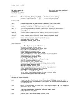 Luther Smith`s VITA - Luther Smith Photographs