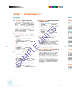 MODULE 2: LANGUAGE CHOICE 7–12