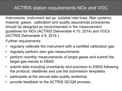 WP3.1 Requirements for data submission and reporting