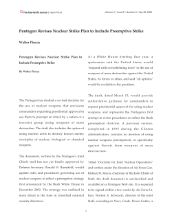 Pentagon Revises Nuclear Strike Plan to Include