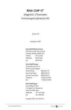 Active Motif`s RNA ChIP