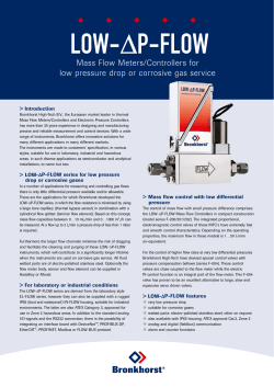 LOW-&Delta;P-FLOW - Bronkhorst