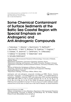 Some Chemical Contaminant of Surface Sediments at the Baltic Sea