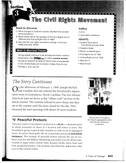 CTF p.855-859 The Civil Rights Movement