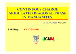 CONTINUOUS CHARGE MODULATED DIAGONAL PHASE IN