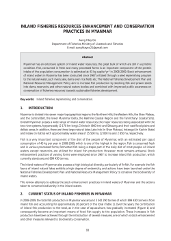 inland fisheries resources enhancement and conservation practices