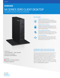 nx series zero client desktop