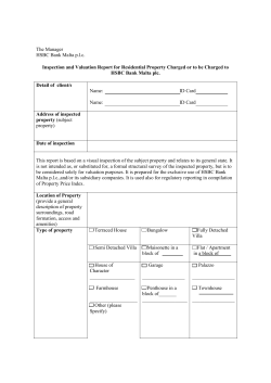 Architect valuation report form
