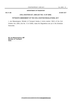 Fifteenth Amendments of CAR