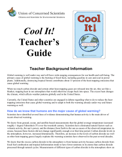 Cool It! Teacher`s Guide - Union of Concerned Scientists