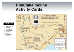 Rimutaka Incline activity cards