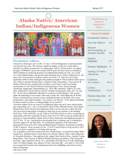 Spring 2017 - APA Divisions