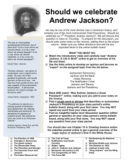 Should we celebrate Andrew Jackson?