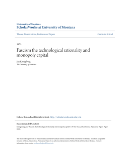 Fascism the technological rationality and monopoly capital