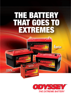 odyssey&reg; battery power