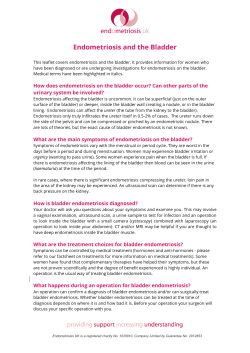 Endometriosis and the bladder