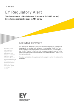 (2015 series) introducing composite caps in FDI policy