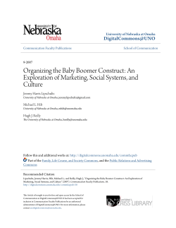 Organizing the Baby Boomer Construct