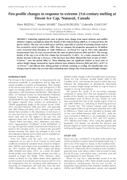 Firn profile changes in response to extreme 21st