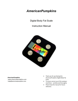 Instruction-Manual-Scale - AmericanPumpkins.com: Product Support