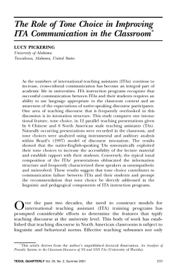 (2001). The role of tone choice in improving ITA communication in