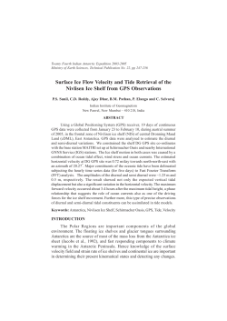 Surface Ice Flow Velocity and Tide Retrieval of the Nivlisen Ice Shelf