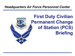 PCS - Air Force Civilian Service