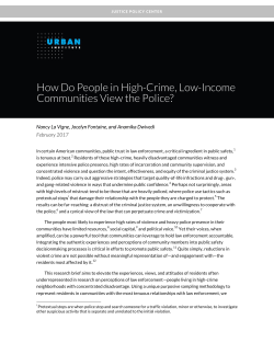 How Do People in High-Crime, Low-Income Communities View the