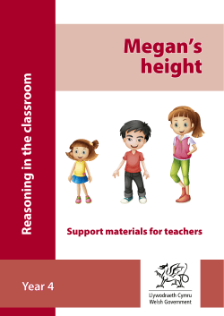 Megan`s height - Llanhari Primary School