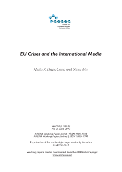 EU Crises and the International Media