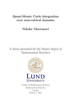 Quasi-Monte Carlo integration over non