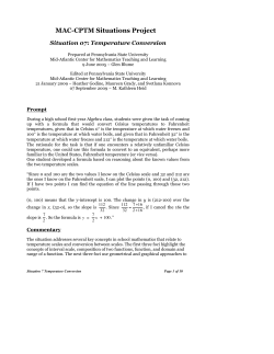 MAC-CPTM Situations Project