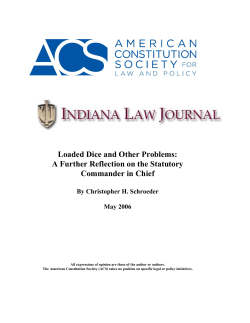 Microsoft Word - 9 Schroeder - American Constitution Society