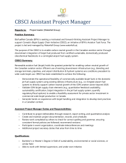 CBSCI Assistant Project Manager